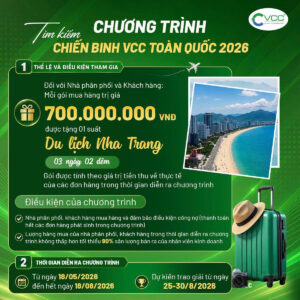 Banner Thể Lệ Và điều Kiện Tham Gia Chương Trình Tìm Kiếm Chiến Binh Vcc Toàn Quốc 2026 Dành Cho Nhà Phân Phối Và Nhân Viên Kinh Doanh Của Nhà Phân Phối Thời Gian Triển Khai Từ 18052026 đến 18082026  Vcc Sealant   Sản Xuất Phân Phối Keo Silicone Và Chất Kết Dính Chuyên Nghiệp