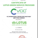 Chứng Nhận Lotus Green Service Provider Cấp Cho Vcc   Nhà Cung Cấp Vật Liệu Xanh |từ Hội đồng Công Trình Xanh Việt Nam Vgbc  Vcc Sealant   Sản Xuất Phân Phối Keo Silicone Và Chất Kết Dính Chuyên Nghiệp