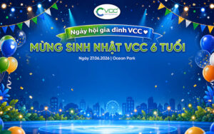 Phông Nền Sân Khấu Chính Thức Của Sự Kiện Ngày Hội Gia đình Mừng Sinh Nhật Kỷ Niệm Thành Lập Vcc 6 Tuổi được Tổ Chức Tại Ocean Park  Vcc Sealant   Sản Xuất Phân Phối Keo Silicone Và Chất Kết Dính Chuyên Nghiệp