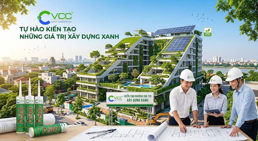 VCC - Đồng Hành Cùng Các Dự Án Xây Dựng Xanh Với Keo Silicone Trung Tính A500 – VCC Sealant - Sản xuất, phân phối keo silicone và chất kết dính chuyên nghiệp Đội Ngũ Kỹ Sư Vcc Thảo Luận Bản Vẽ Trước Mô Hình Công Trình Kiến Trúc Xanh Bền Vững Trưng Bày Nổi Bật Sản Phẩm Keo Silicone Trung Tính Vcc A500 Khẳng định Sứ Mệnh Tự Hào Kiến Tạo Những Giá Trị Xây Dựng Xanh Của Thương Hiệu Vcc Vcc Sealant Sản Xuất Phân Phối Keo Silicone Và Chất Kết Dính Chuyên Nghiệp