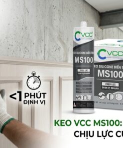Khám phá Keo VCC MS100, giải pháp dán và trám kín silicone biến tính siêu chịu lực, định vị cực nhanh dưới 1 phút cho mọi công trình.